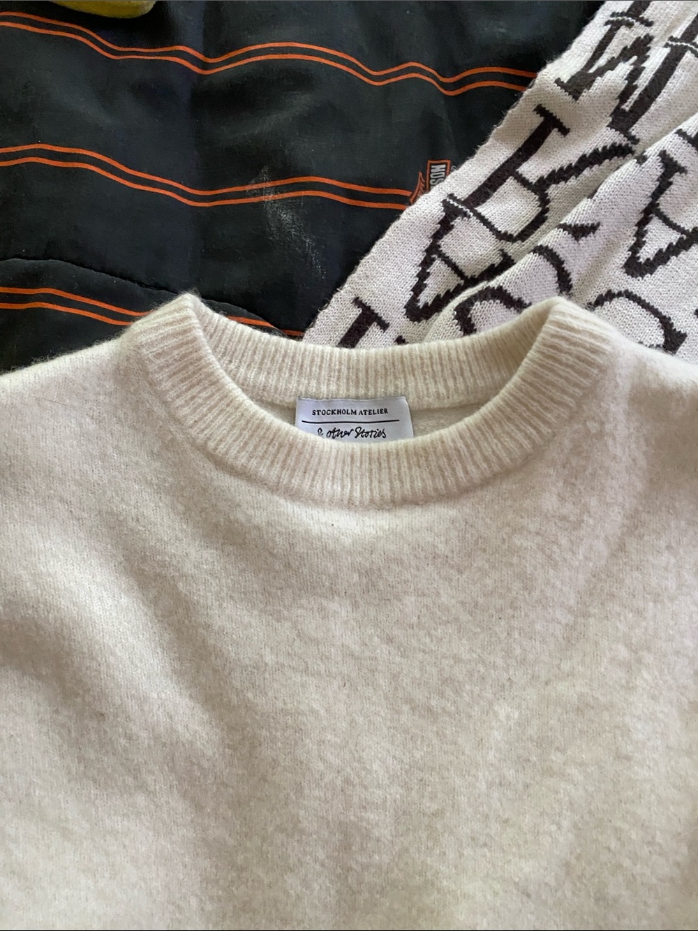 & Other Stories Cream Crewneck Sweater - Picture 3 of 7